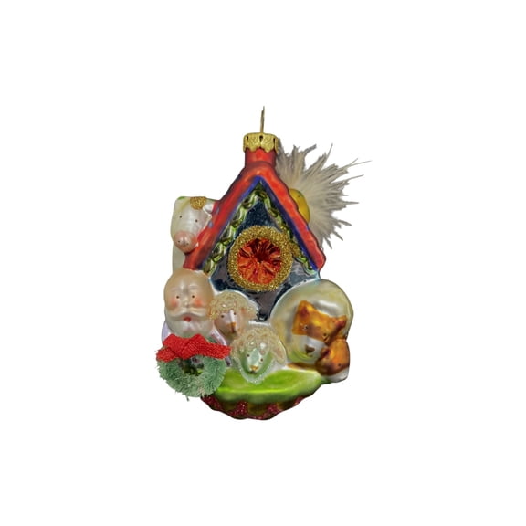 1995 Noahs Ark Blown Glass Carlton Cards Christmas Tree Ornament CXOR-053L