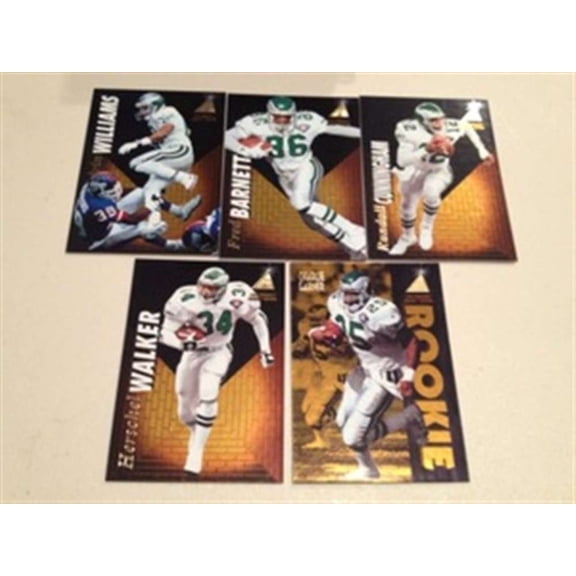 1995 Pinnacle Zenith Philadelphia Eagles Team Set 5 Cards Cunningham