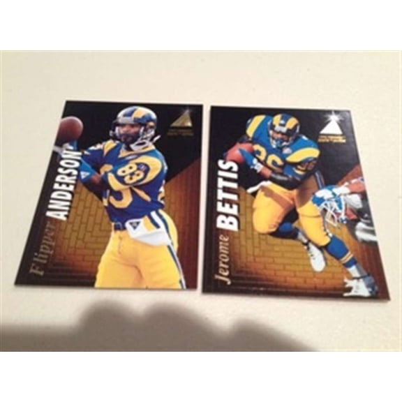 1995 Pinnacle Zenith St Louis Rams Team Set 2 cards Jerome Bettis