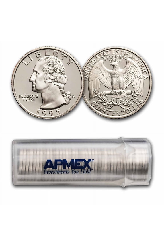 1995-S Washington Quarter 40-Coin Roll Proof