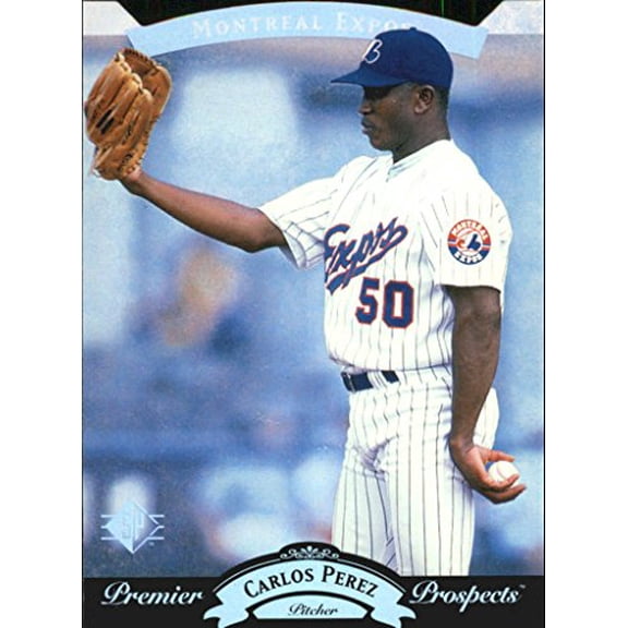 1995 SP Silver #19 Carlos Perez FOIL MLB Baseball Trading Card