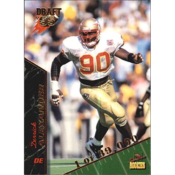 1995 Signature Rookies #1 Derrick Alexander DE NFL Football Trading Card