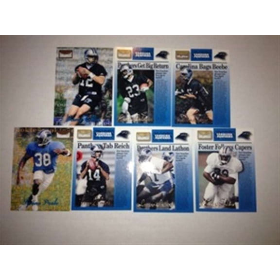 1995 Skybox Premium Carolina Panthers Team Set 7 Cards Kerry Collins RC