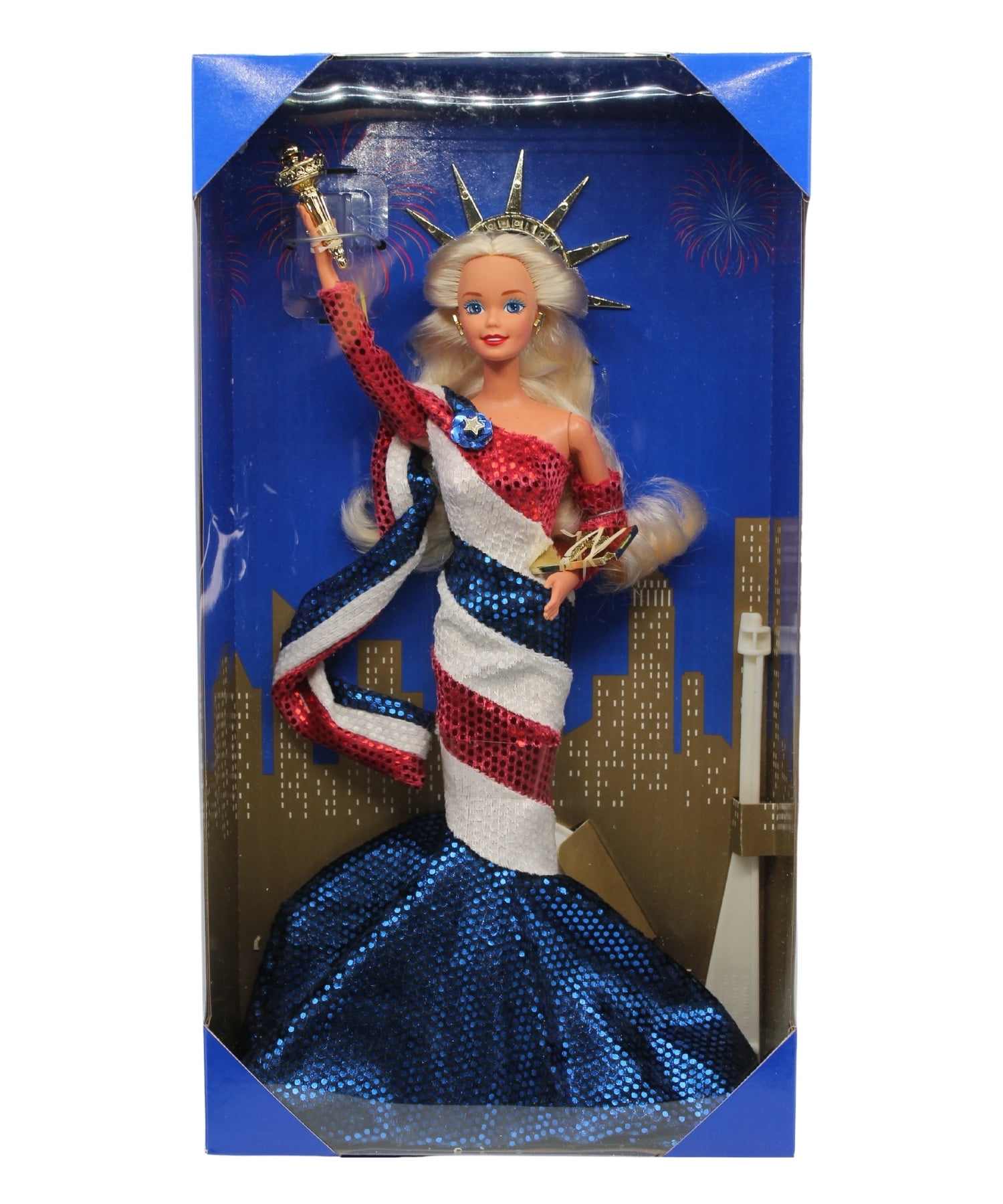 Statue of Liberty Barbie Doll FAO Schwarz Exclusive Limited Edition 1995 Mattel Walmart