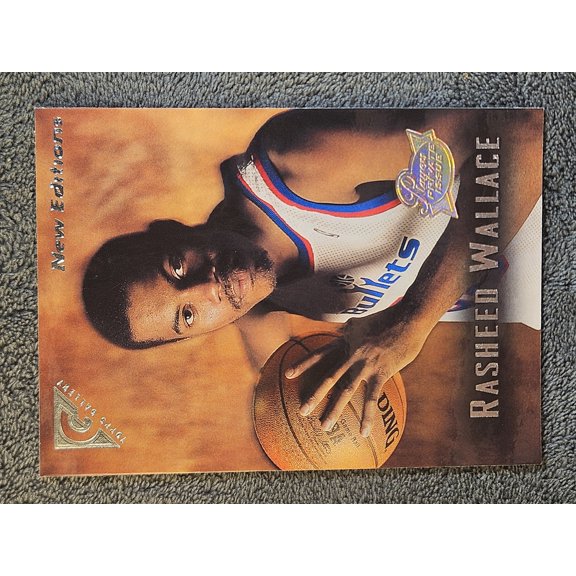 1995 Topps Gallery New Editions Rasheed Wallace #52 Players Private Issue Rookie RC