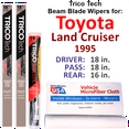 thumbnail image 1 of 1995 Toyota Land Cruiser Beam Blade Wipers (Set of 3) w/Rear Wiper, 1 of 3