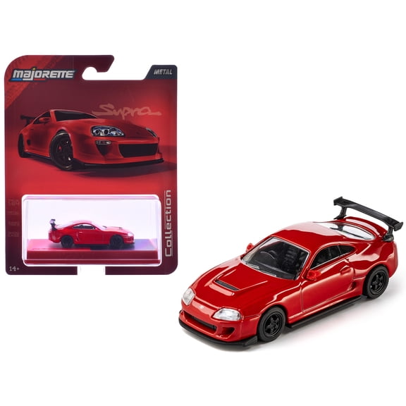 1995 Toyota Supra RHD (Right Hand Drive) Red "Collection" Series 1/64 Diecast Model Car by Majorette
