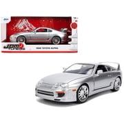 1995 Toyota Supra Silver Metallic "JDM Tuners" Series 1/24 Diecast Model Car by Jada