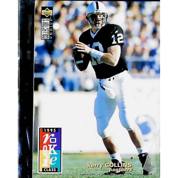1995 UD Collector's Choice FB Kerry Collins RC Carolina Panthers 1 Card Team Set