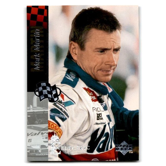 1995 Upper Deck Mark Martin #187 Silver Signature Electric Silver Racing Card