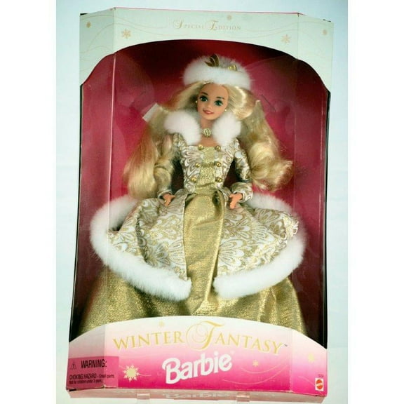 1995 Winter Fantasy Barbie Doll Blonde Special Edition Sam's Club Exclusive