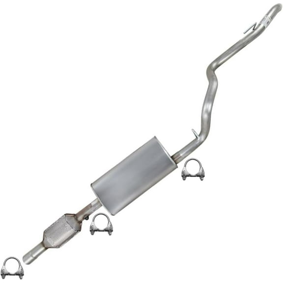 Northeastern Exhaust Catalytic, Muffler & Tail Pipe Fits 1996-1999 Jeep Cherokee 2.5L, 1996-2000 Jeep Cherokee 4.0L - Direct Fit EPA-Approved | Stainless Steel System Kit