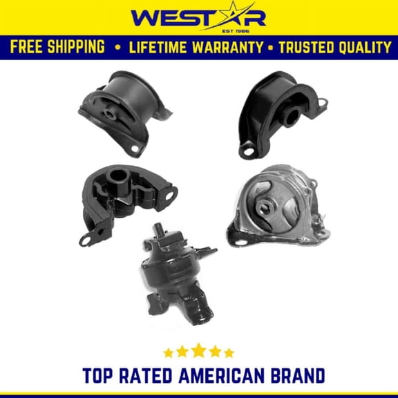 1996-2000 Honda Civic 1.6L Engine Motor & Trans Mount Set 5PCS Replaces 8010 8027 8028 8300 8710