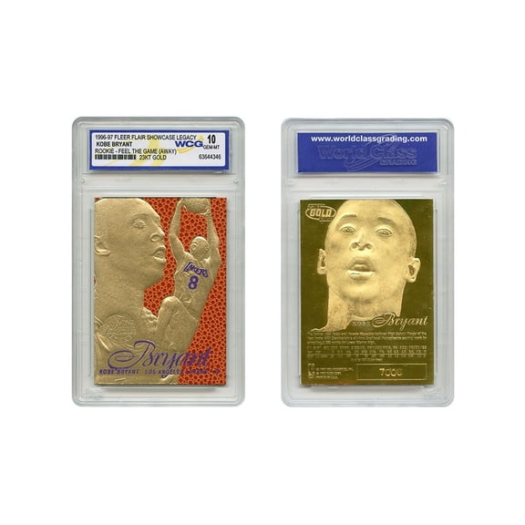1996-97 KOBE BRYANT Feel the Game Fleer Flair NBA Legacy GOLD RC - GM 10