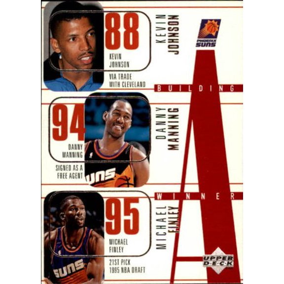 1996-97 Upper Deck #156 Kevin Johnson Danny Manning Michael Finley Wesley Person A.C. Green NBA Basketball Trading Card