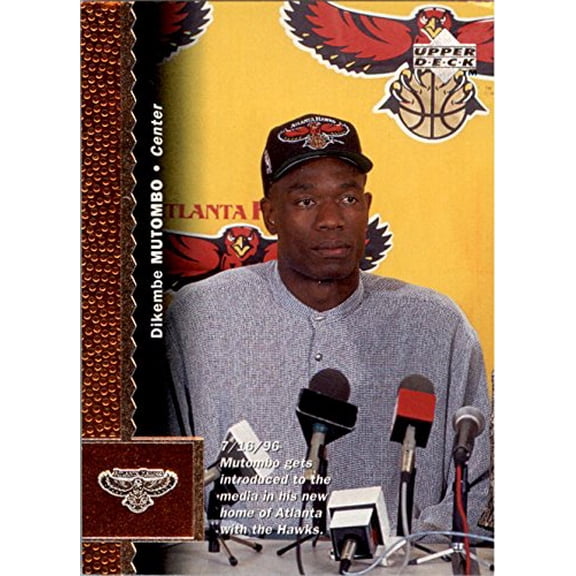 1996-97 Upper Deck #182 Dikembe Mutombo NBA Basketball Trading Card