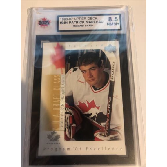 1996-97 Upper Deck Patrick Marleau #384 Rookie KSA 8.5