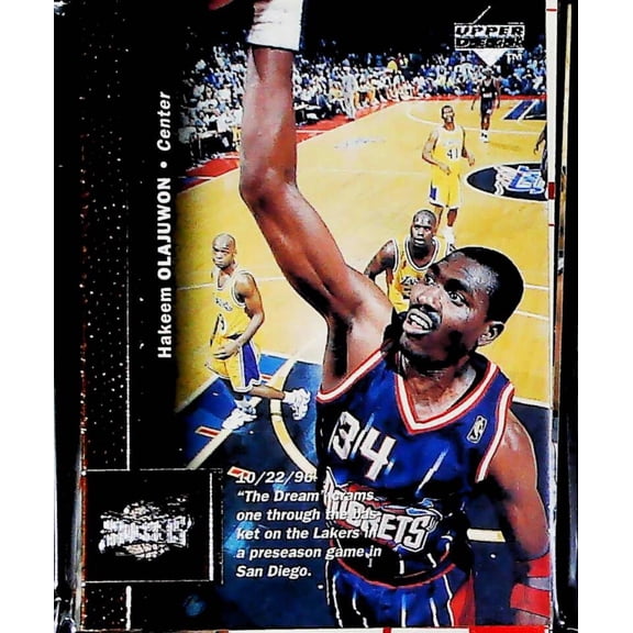 1996-97 Upper Deck Series 1 and 2 NBA Houston Rockets Team Set Includes Rookies (Hand Collated) of 13 Cards: 43   Sam