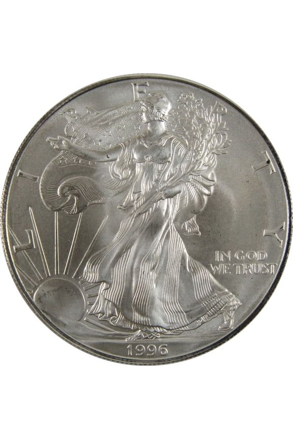 1996 American Silver Eagle Uncirculated Bullion $1 Coin