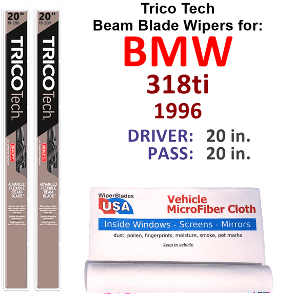 1996 BMW 318ti Beam Blade Wipers (Set of 2)