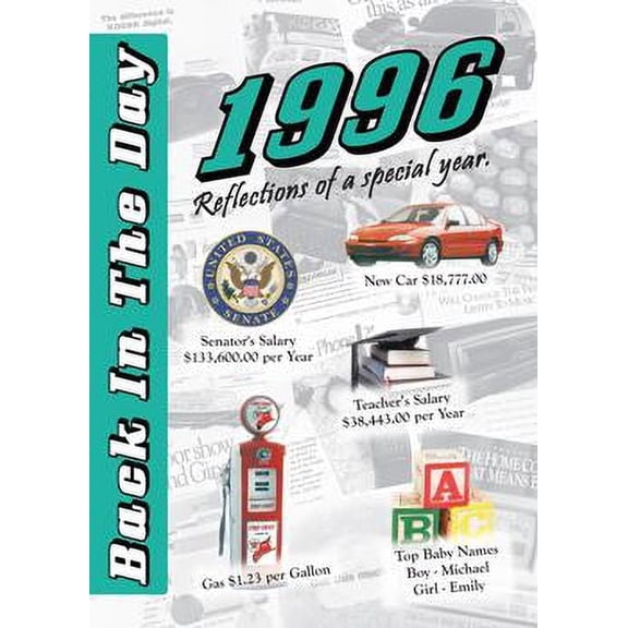 1996 Back In The Day Greeting Card / Booklet (envelope included)
