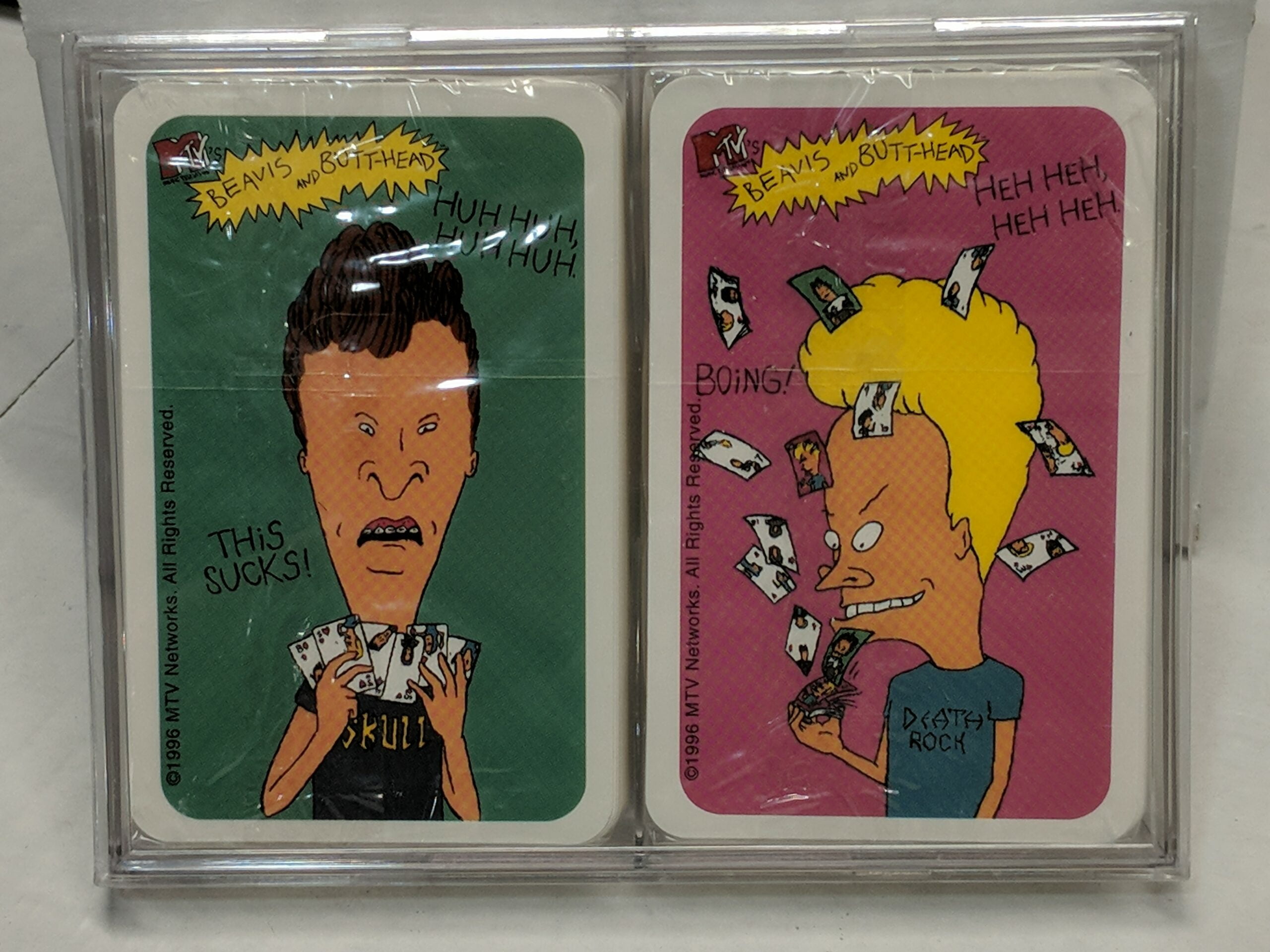 1996 Beavis & Butthead 2 Playing Card Deck Set