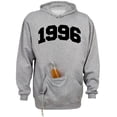 thumbnail image 1 of 1996 College Style Beer Holder Tailgate Hoodie Sweatshirt Unisex 2X-Large Oxford, 1 of 4