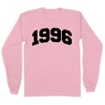 thumbnail image 1 of 1996 College Style Long Sleeve Shirt Unisex Medium Pink, 1 of 5