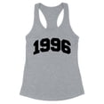thumbnail image 1 of 1996 College Style Tank Top Fitted Racerback Women's Medium Heather Grey, 1 of 5