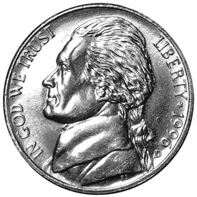 1996-D Jefferson Nickel Full Step Gem BU