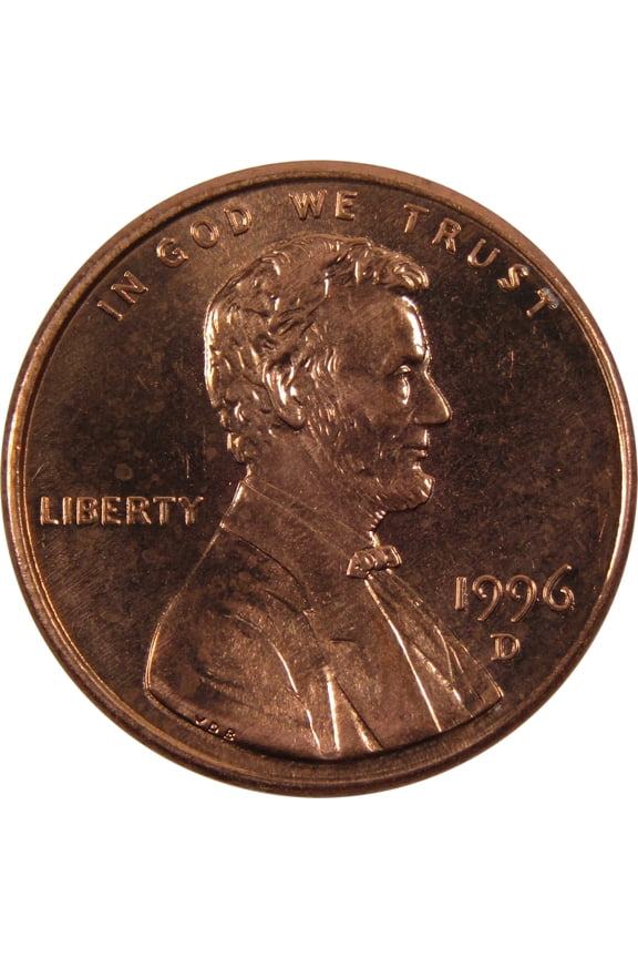 1996 D Lincoln Memorial Cent BU Uncirculated Penny 1c Coin