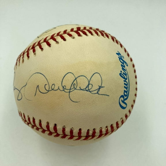 1996 Derek Jeter Alex Rodriguez Chipper Jones Rookie Signed Baseball JSA COA