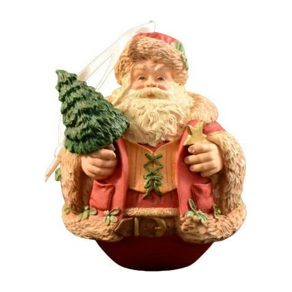 1996 Evergreen Santa (Santa Claus) Hallmark Keepsake Christmas Tree Ornament - QX5714