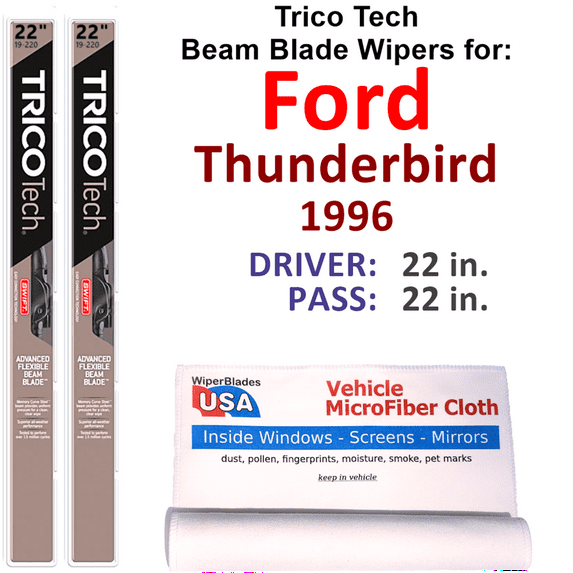 1996 Ford Thunderbird Beam Blade Wipers (Set of 2)