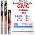 thumbnail image 1 of 1996 GMC Yukon Beam Blade Wipers (Set of 3) w/Rear Wiper, 1 of 3