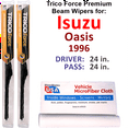 thumbnail image 1 of 1996 Isuzu Oasis Performance Beam Wipers (Set of 2), 1 of 3