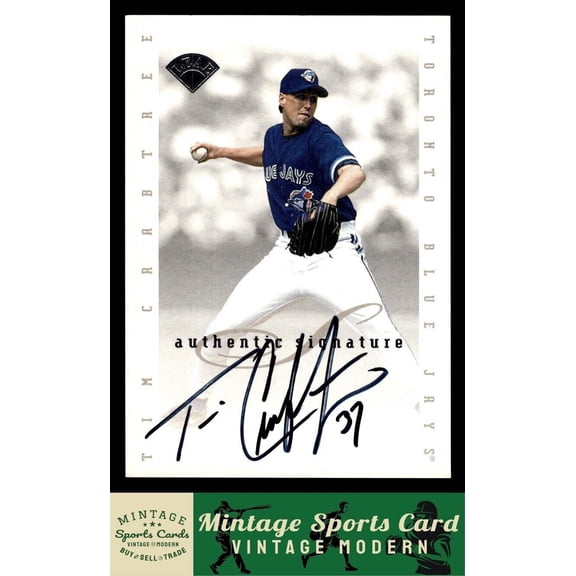 1996 Leaf Signature Series Tim Crabtree #NNO Extended Series Autographs AU