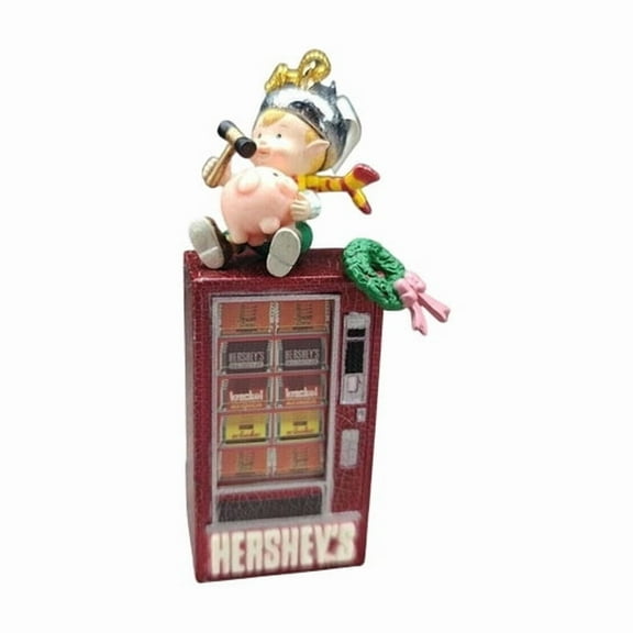 1996 Lifes Sweet Choices (Hersheys Vending Machine Elf) Enesco Christmas Tree Ornament 172634
