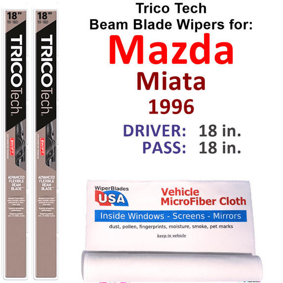 1996 Mazda Miata Beam Blade Wipers (Set of 2)