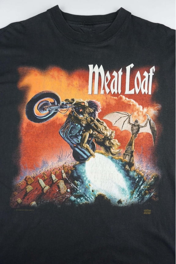 1996 Meat Loaf Bat Out Of Hell World Black Unisex S-234XL Gift Fans Shirt NG712