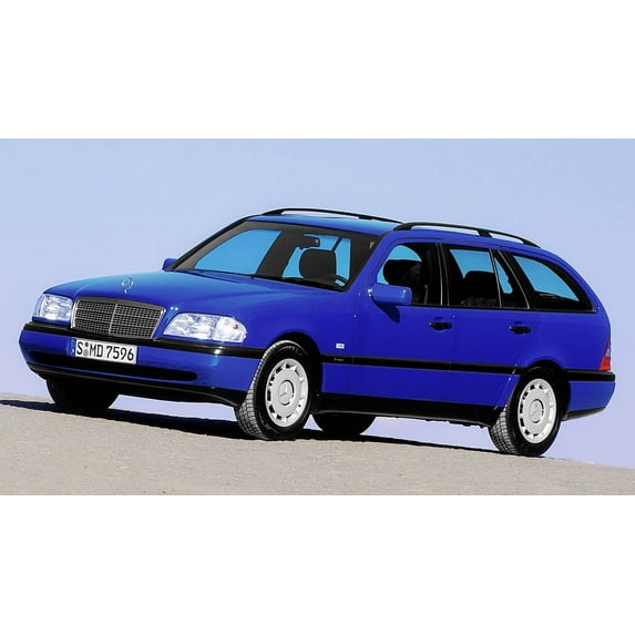 1996 Mercedes-Benz C Class Estate - 24x36 Inch Glossy Laminated Poster - Stunning Detail and Bold Colors