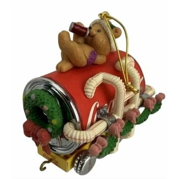 1996 On Track with Coke (Coca-Cola) Enesco Christmas Tree Ornament TR963