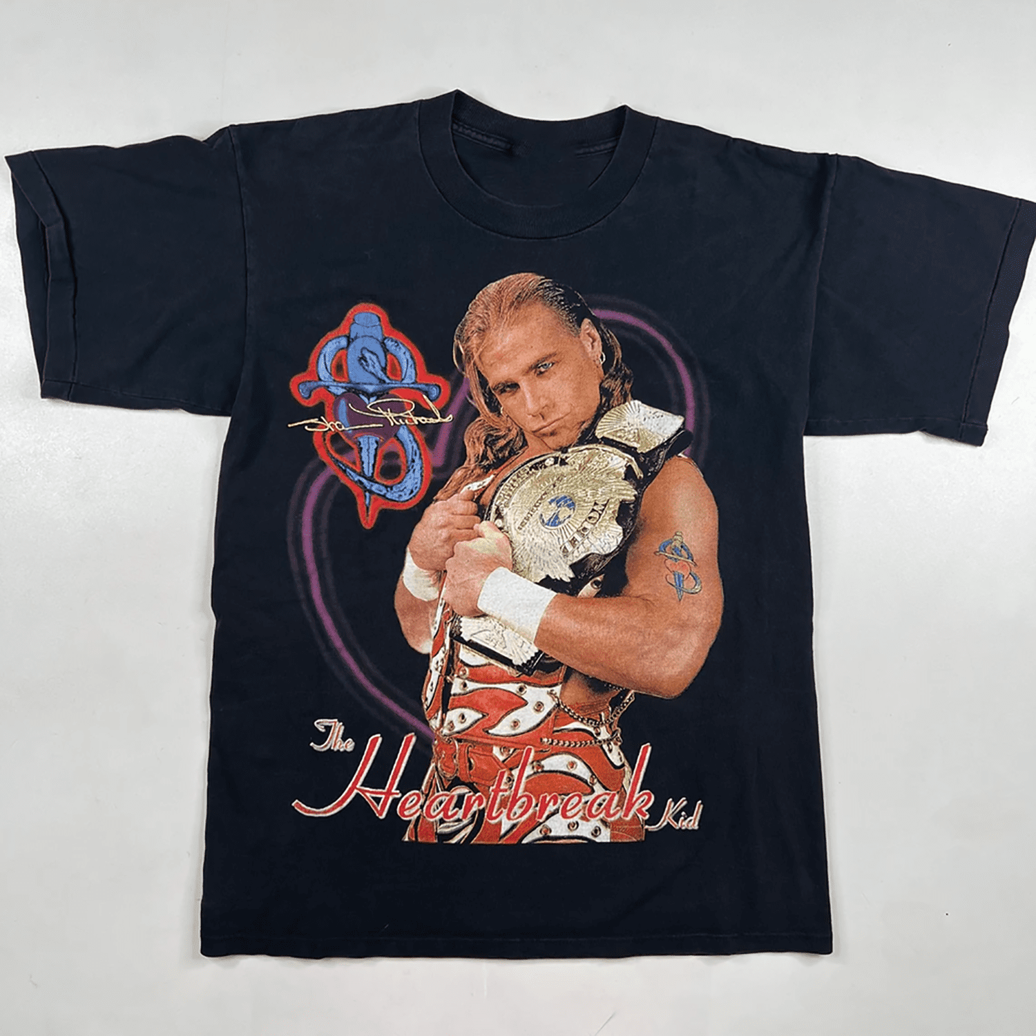 1996 Shawn Michaels T-Shirt Unisex Cotton Short Sleevee - Walmart.com