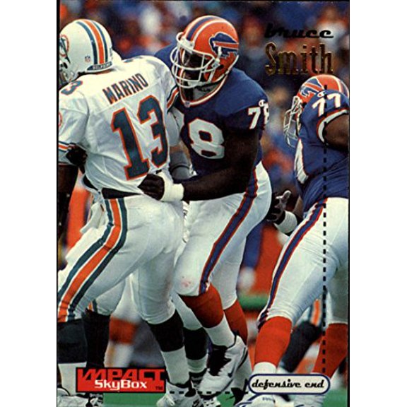 1996 SkyBox Impact #19 Bruce Smith NFL Football Trading Card