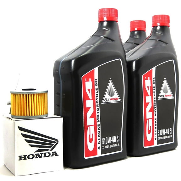 1996 TRX300 FOURTRAX 300 OIL CHANGE KIT, 3 Quarts of Honda GN4 10W-40 4-Stroke Motorcylce Oil. By Honda