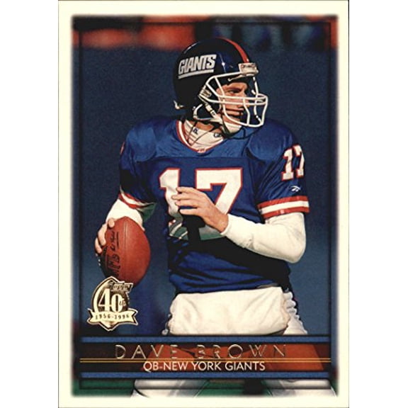 1996 Topps #80 Dave Brown NFL Football Trading Card
