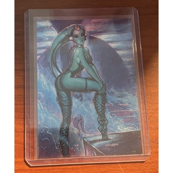 1996 Topps Finest Star Wars Base Set #77 English Near Mint or Better Trading Card