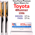 thumbnail image 1 of 1996 Toyota 4Runner Performance Beam Wipers (Set of 2), 1 of 3