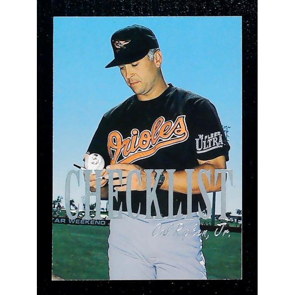 1996 Ultra Checklists #B9 Cal Ripken MLB Baseball Trading Card