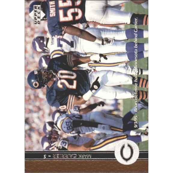 1996 Upper Deck #156 Mark Carrier DB NFL Football Trading Card